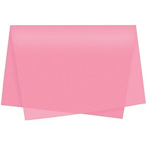 Papel Folha de Seda Rosa Claro 48X60CM 20G - Pacote com 100 Folhas