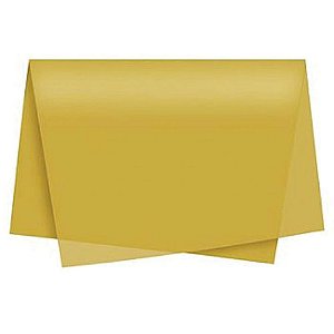 Papel Folha de Seda Ouro 48X60CM 20G PCT/100