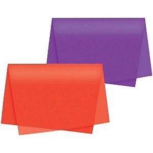 Papel Folha de Seda Cores Sortidas 48X60CM 20G Pacote com 200