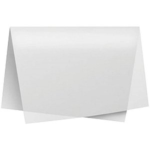 Papel Folha de Seda Branco 48X60CM 20G - Pacote com 100