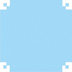 Papel Folha de Seda Azul Claro 48X60CM 20G Pacote com 100 Folhas