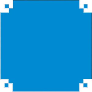 Papel Folha de Seda Azul Celeste 48X60CM 20G Pacote com 100