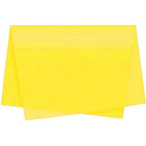 Papel Folha de Seda Amarelo 48X60CM 20G PCT com 100 Unidades