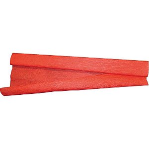 Papel Crepom 48CM X 2M Vermelho Pacote com 10 Unidades