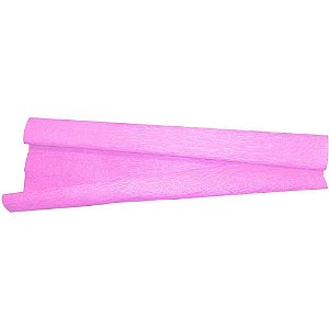 Papel Crepom 48CM X 2,00M Rosa Claro - Pacote com 10 Unidades