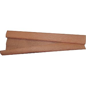 Papel Crepom 48CM X 2M Marrom Pacote com 10