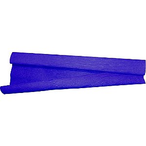 Papel Crepom Super Crepe 48CM X 2,50M Liso Azul Escuro - Caixa com 6