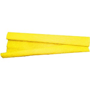 Papel Crepom Super Crepe 48CM X 2,50M Liso Amarelo Caixa com 6