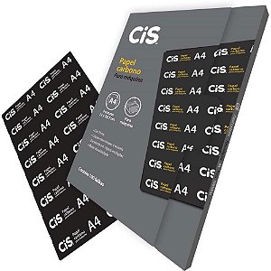 Papel Carbono para Máquina CIS Preto Papel A-4 CX com 100
