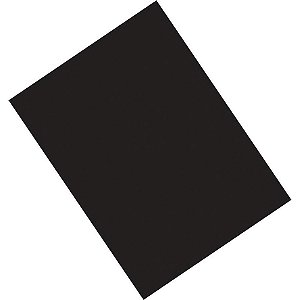 Papel Camurça 40X60CM Preto Pacote com 25 Unidades
