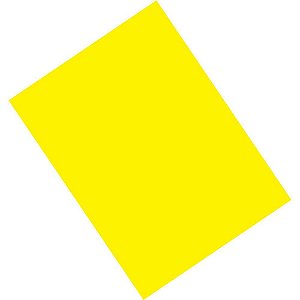 Papel Camurça 40X60CM Amarelo - Pacote com 25 Unidades