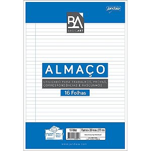Papel Almaço Basic ART com Pauta e Margem 16 Folhas Caixa com 60