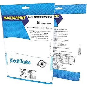 Papel A4 Diplomata Branco Premium 180G - Pacote com 50 Folhas