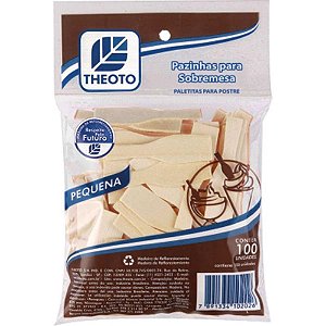 Palito de Madeira PA para Sorvete Pequena PCT com 100