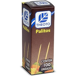 Palito de Dente Madeira 100UN PCT com 25