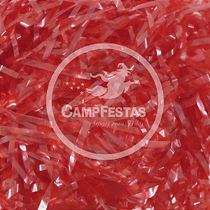 Palha para Decoração BOPP Vermelho 50G (7898587882668)