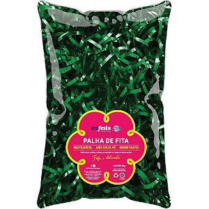 Palha Decorativa BOPP Verde Escuro 50G
