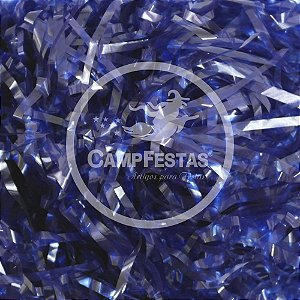 Palha para Decoração BOPP Azul 50G