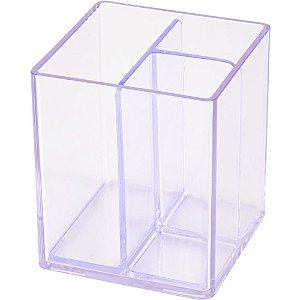 Organizador de Escritório Modular com 03 Divisórias Cristal