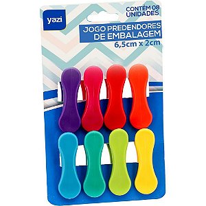 Organizador de Cozinha Prendedor de Embalagens com 8 Peças