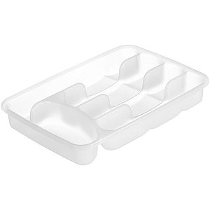 Organizador de Cozinha Porta Talher sem Tampa Branco