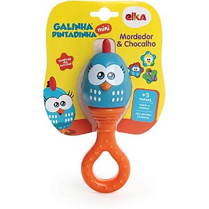 Mordedor Infantil Galinha Pintadinha Mini Chocalho - ELKA