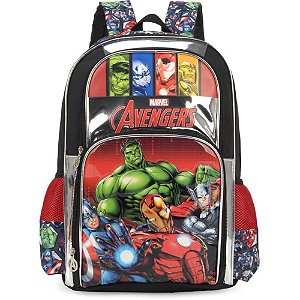 Mochila Infantil THE Avengers Grande Preta