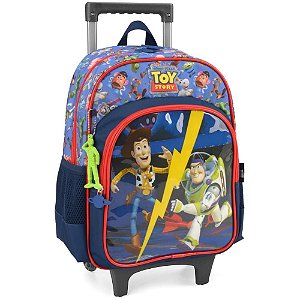 Mochila Infantil com Rodinha TOY STORY Azul Grande