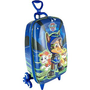 Mochila Infantil com Rodinha Patrol Chase SPY - 3D Termoformado