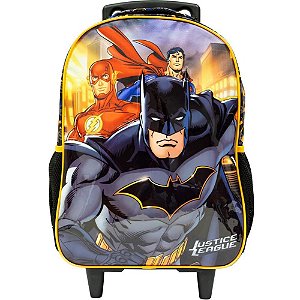 Mochila Infantil com Rodinha Liga da Justiça R