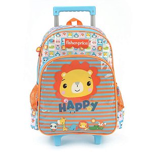 Mochila Infantil com Rodinha Fisher Price Grande