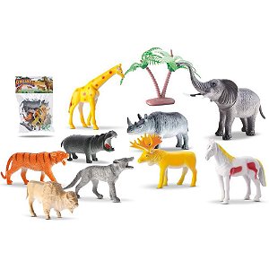 Miniatura Colecionável KIT Animais Selvagens Solapa