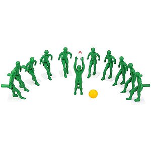 Miniatura Colecionável Futebol CLUB 1 Time Verde - 13 Peças