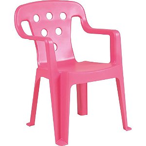 Mesinha e Cadeira Poltroninha KIDS Rosa com Proteção UV