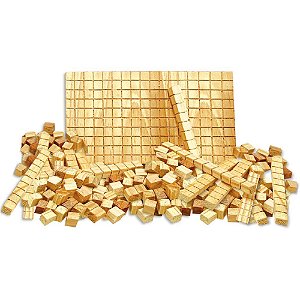 Material Dourado com Estojo de Madeira 111 Peças