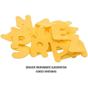 Material Didático EVA Recortado ABC + Vogais GD 5CM - 31 Peças