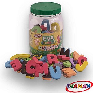 Material Didático EVA Abc+vogais 5X3CM 93 PCS Magneti
