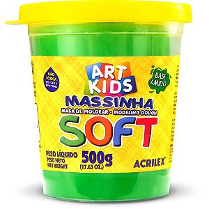 Massa para Modelar SOFT 500G Verde Base de Amido