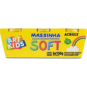 Massa de Modelar SOFT 150G com 6 Cores