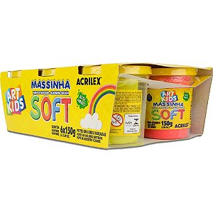Massa de Modelar SOFT 150G com 6 Cores