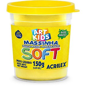 Massa para Modelar SOFT 150G Amarelo Limão - Base de Amido