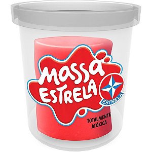 Massa para Modelar Criativa Estrela Pote único - 8 Cores