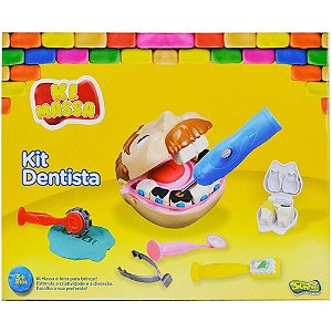 Massa para Modelar Criativa Dentista - 5 Potes de 50G
