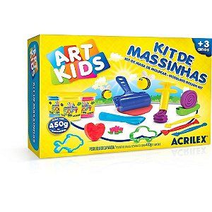 Massa para Modelar Criativa ART KIDS 450G com Acessórios