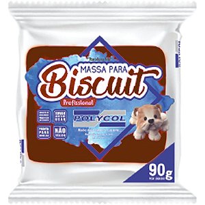 Massa de Porcelana Fria Biscuit 90G Marrom Caixa com 12 Unidades