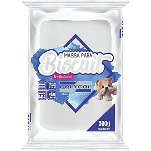 Massa de Porcelana Fria Biscuit 500G Super Branca