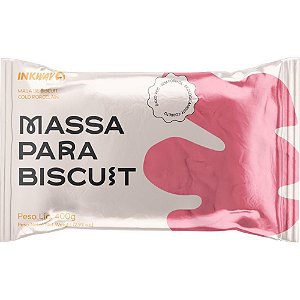 Massa de Porcelana Fria Biscuit 400G Rosa