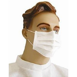 Máscara Descartável Tripla TNT CLIP Nasal Elástico - Caixa com 50