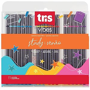 Marcador Artístico TRIS Vibes Verão 19 Cores