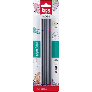 Marcador Artístico TRIS Vibes 0,4MM PT/VM/AZ BLCOM 03